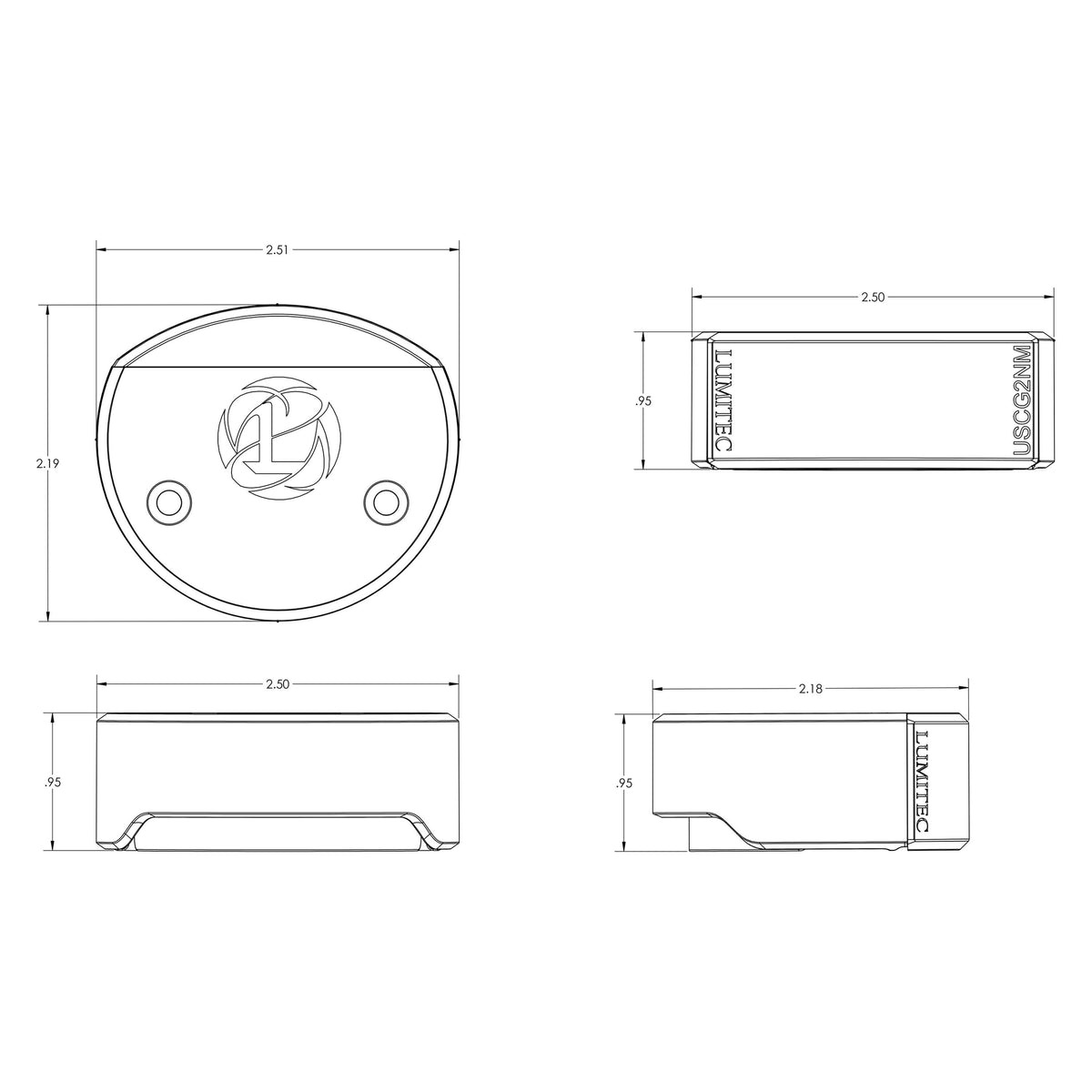 Lumitec Composite Surface-Mount Starboard Green Nav Light, 10-30V, 2NM — Quality Boat Parts