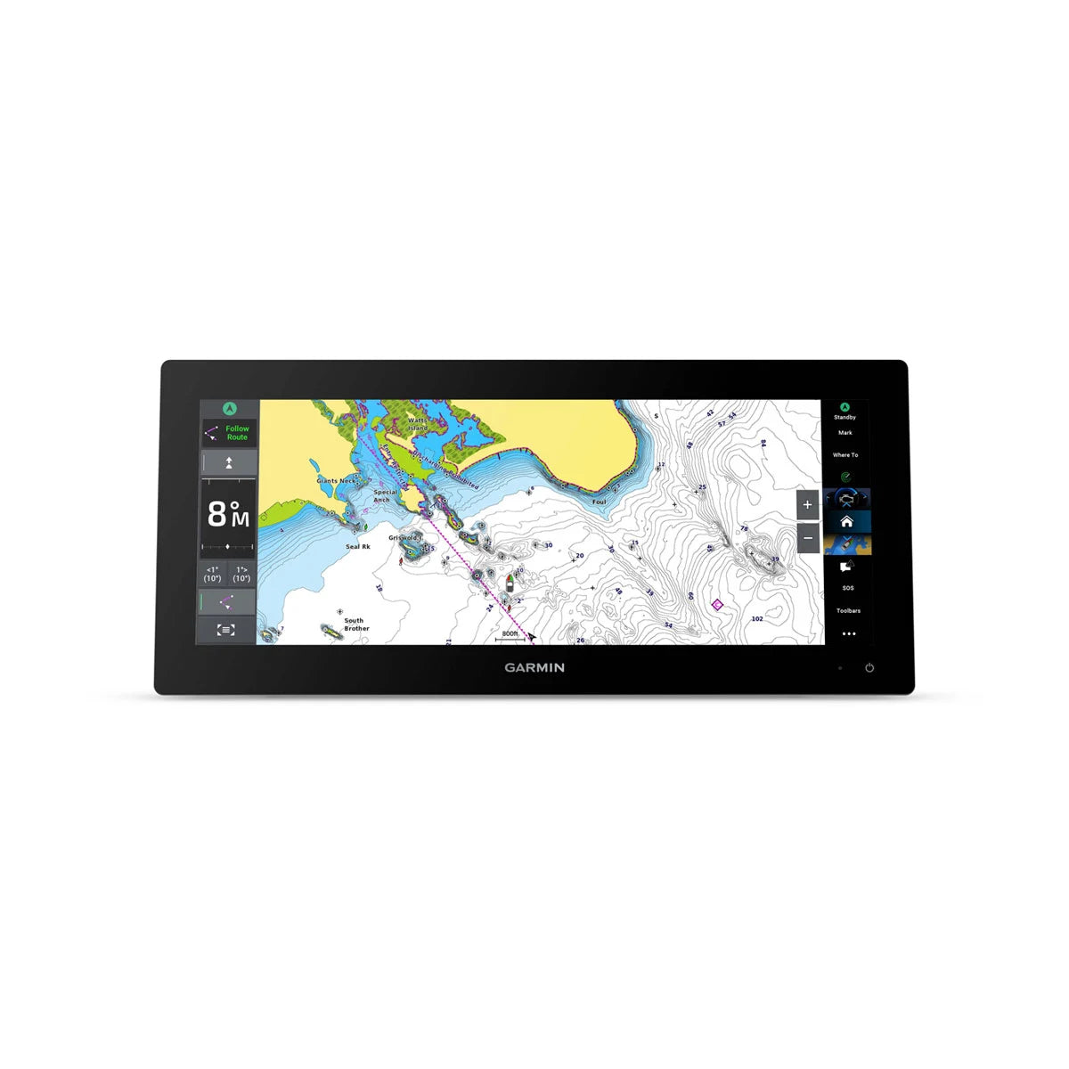 Garmin GPSMAP 1543xsv Chartplotter/Fishfinder, 15" Ultrawide Touchscreen, SideVü/ClearVü CHIRP Sonar, Navionics+ Mapping — Quality Boat Parts