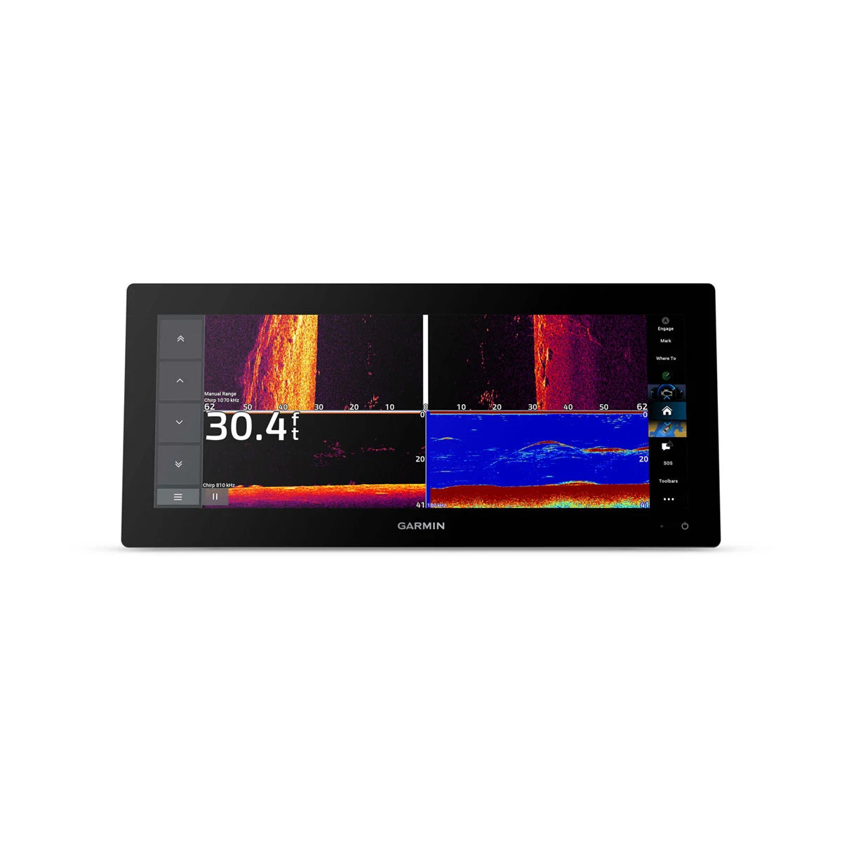 Garmin GPSMAP 1543xsv Chartplotter/Fishfinder, 15" Ultrawide Touchscreen, SideVü/ClearVü CHIRP Sonar, Navionics+ Mapping — Quality Boat Parts