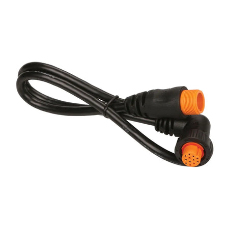 Garmin 12-Pin Transducer Right Angle Adapter Cable, 23.6 in, For Garmin/Airmar XID Transducers — Quality Boat Parts
