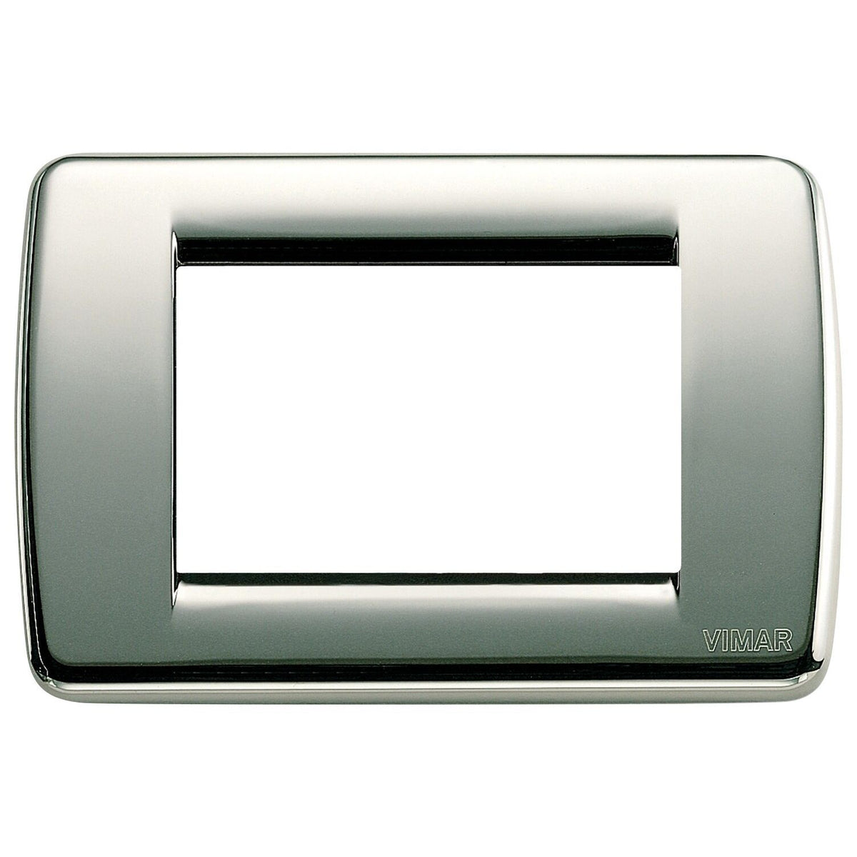 Vimar Idea Rondo 3-Module Cover Plate, Technopolymer, Chrome 36 — Quality Boat Parts