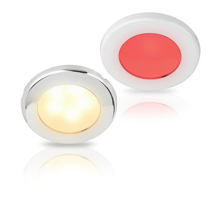 Hella Marine EuroLED 75 Dual Colour LED Downlight, Warm White/Red, 12V DC (9-16V), IP6K7, IP6K9K, Screw Mount, PWM or Resistive Dimming, 190 lm — Quality Boat Parts