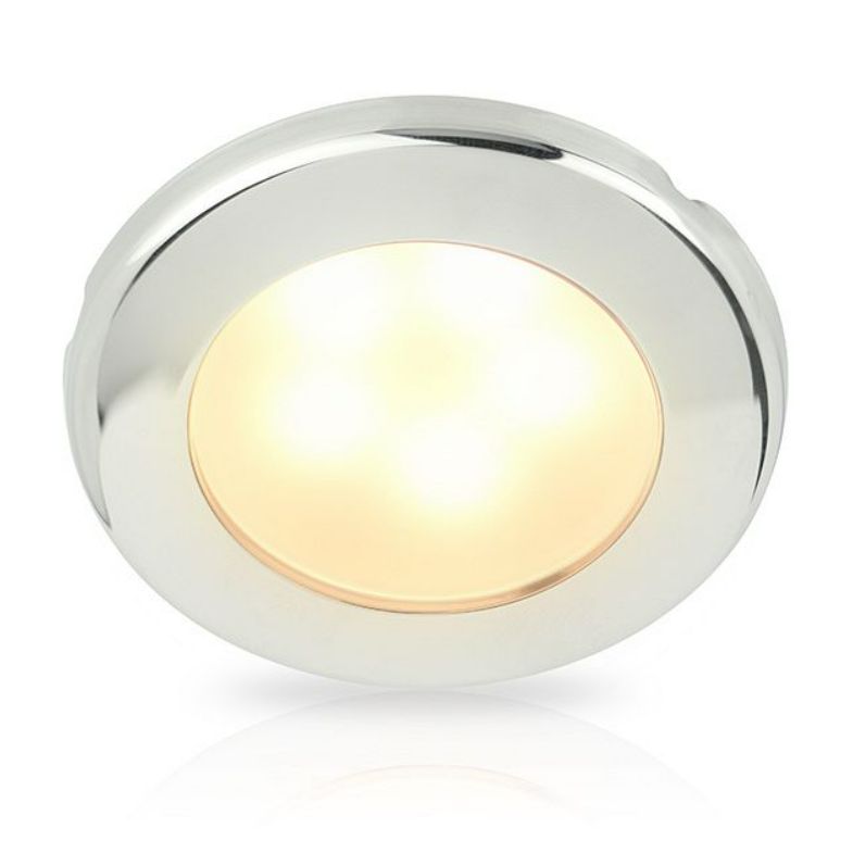 Hella Marine EuroLED 75 Dual Colour LED Downlight, Warm White/Red, 12V DC (9-16V), IP6K7, IP6K9K, Screw Mount, PWM or Resistive Dimming, 190 lm — Quality Boat Parts