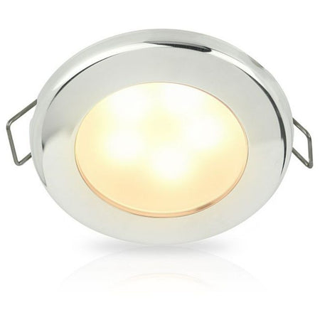 Hella Marine EuroLED 75 Dual Colour Recessed LED Downlight, Warm White and Red Light, 12V, 9-16V, Spring Mount, IP67, 190 lm — Quality Boat Parts