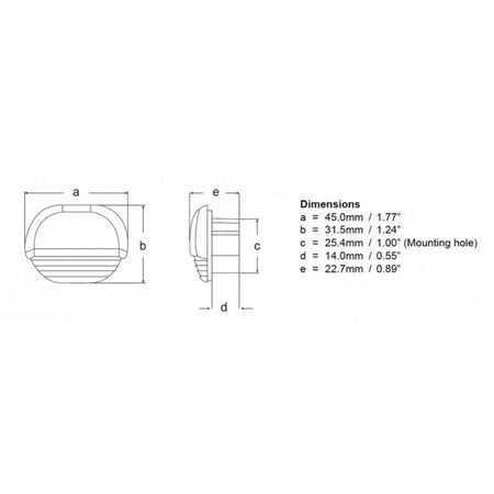Hella Marine 8560 Easy Fit LED Step Lamp, 12/24V, IP67, 0.5W — Quality Boat Parts