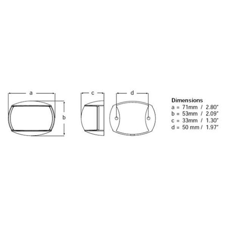Hella Marine NaviLED Compact Towing Nav Light, 2NM, 12/24V, IP67 — Quality Boat Parts
