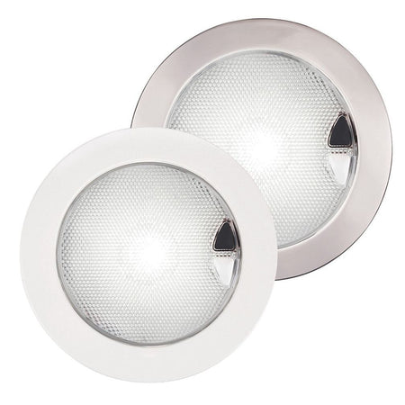 Hella Marine EuroLED 150 Touch Downlight, Warm White/Red, 9-33V, Completely Sealed, Dimmable, 124mm Cutout — Quality Boat Parts
