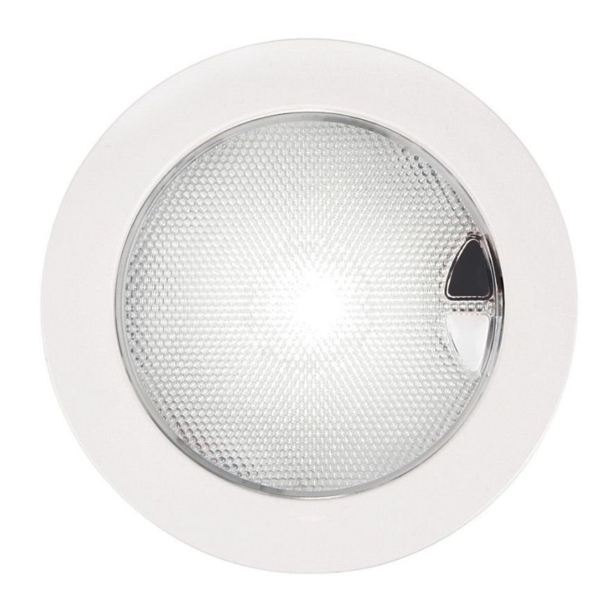 Hella Marine EuroLED 150 Touch Downlight, Warm White/Red, 9-33V, Completely Sealed, Dimmable, 124mm Cutout — Quality Boat Parts
