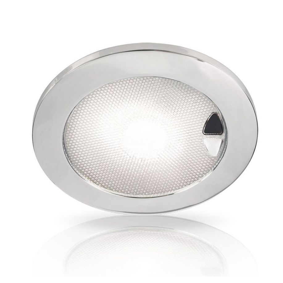 Hella Marine EuroLED 150 Touch Downlight, Warm White/Red, 9-33V, Completely Sealed, Dimmable, 124mm Cutout — Quality Boat Parts