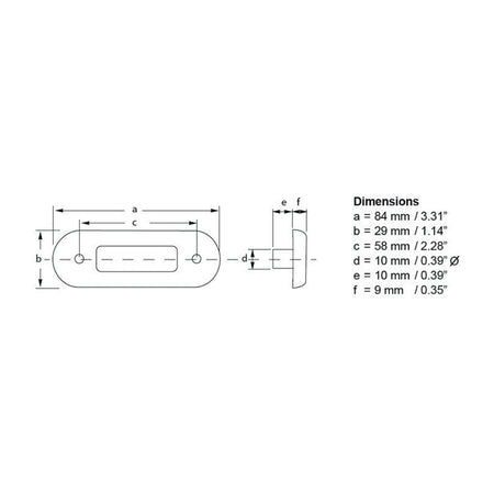 Hella Marine 0869 Surface Mount Oblong LED Courtesy Lamp, 12/24V DC, IP67, Polished 316 Stainless Steel Bezel, 84 mm Wide — Quality Boat Parts