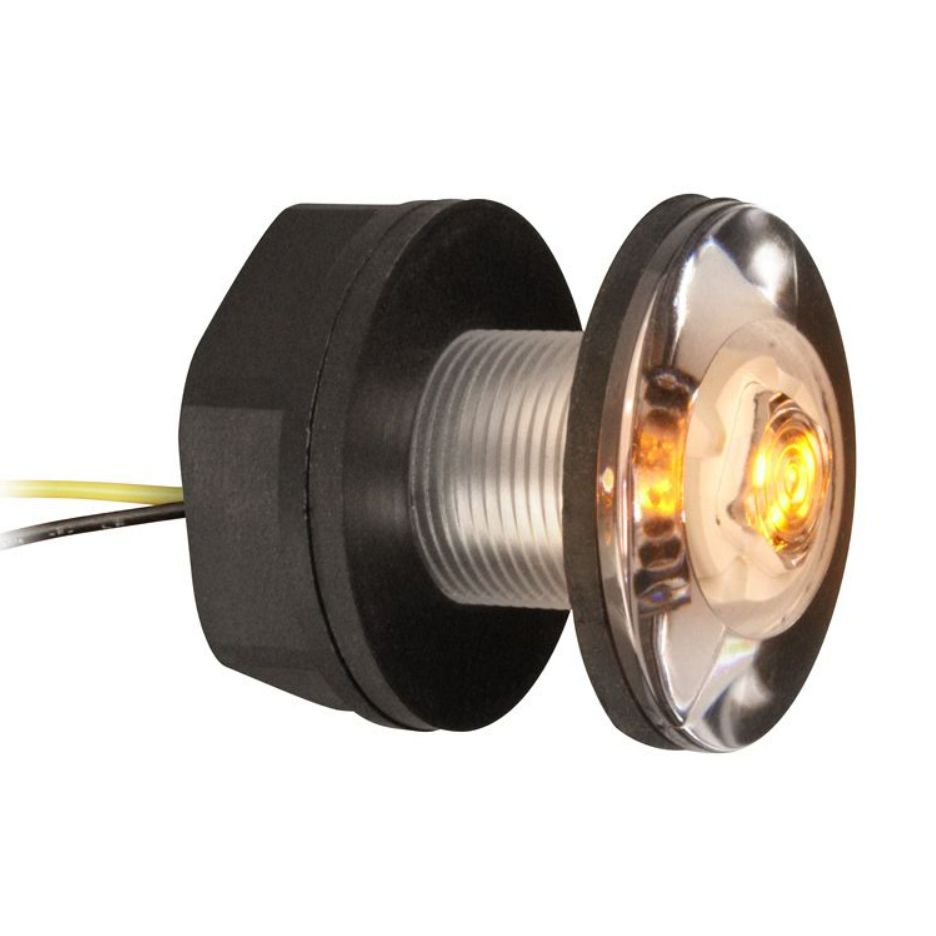 Hella Marine LED Livewell/Baitwell Lamp, 12V DC, IP67, 0.5W, Single-Hole Mount, 120mm Cable — Quality Boat Parts
