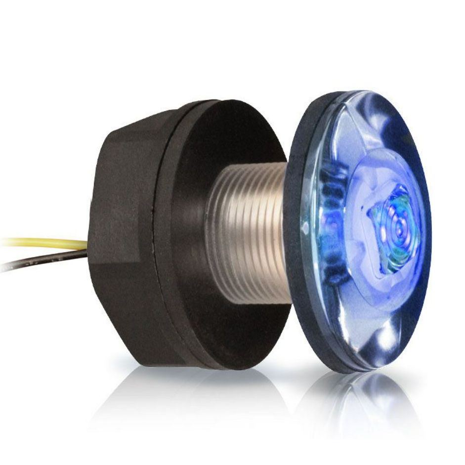 Hella Marine LED Livewell/Baitwell Lamp, 12V DC, IP67, 0.5W, Single-Hole Mount, 120mm Cable — Quality Boat Parts