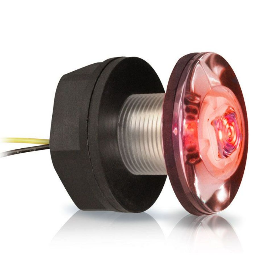 Hella Marine LED Livewell/Baitwell Lamp, 12V DC, IP67, 0.5W, Single-Hole Mount, 120mm Cable — Quality Boat Parts