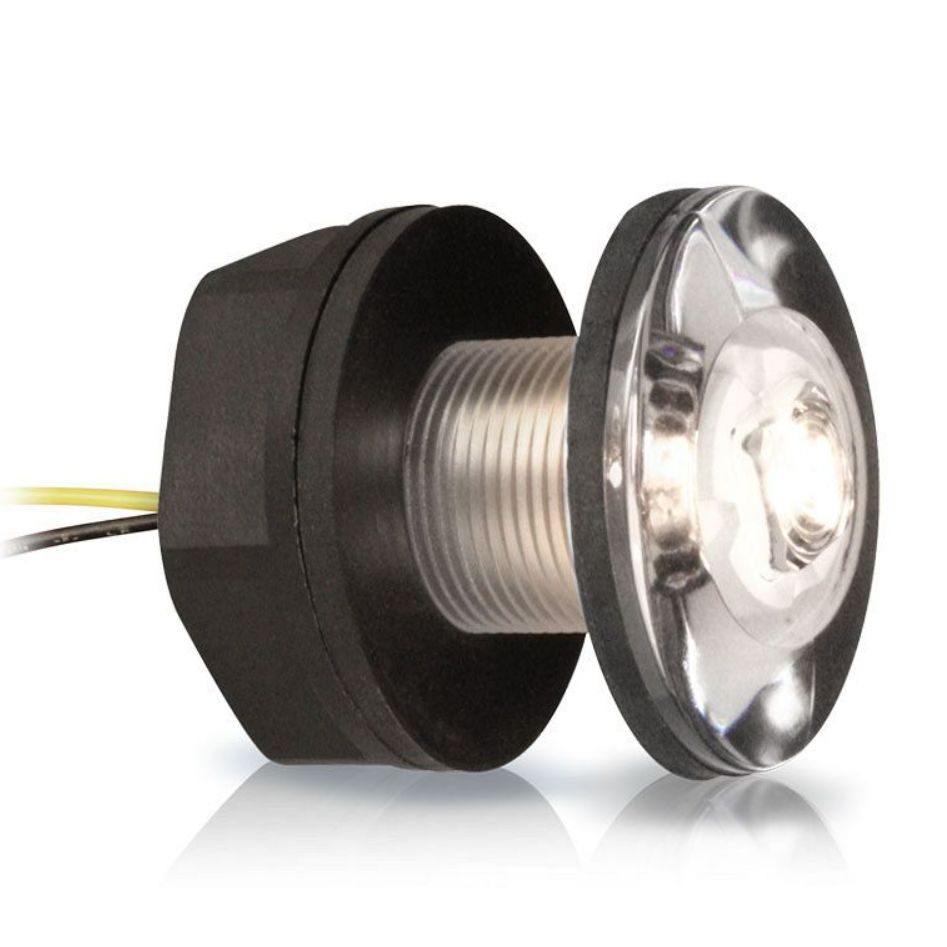 Hella Marine LED Livewell/Baitwell Lamp, 12V DC, IP67, 0.5W, Single-Hole Mount, 120mm Cable — Quality Boat Parts