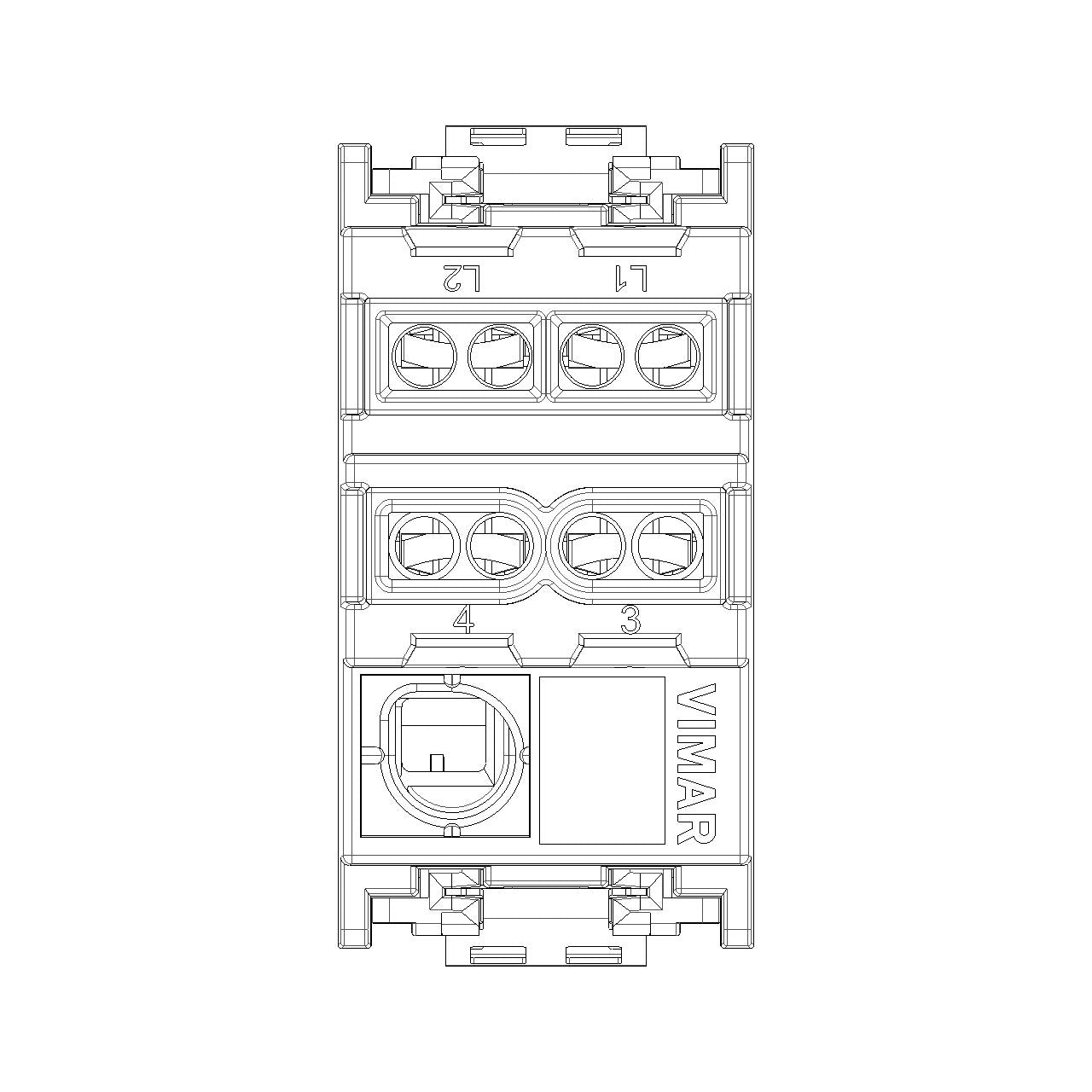 Vimar Idea 2P 1-Way Switch, 16AX, 250V, IP40, Screw Terminal — Quality Boat Parts