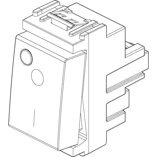 Vimar Idea 2P 1-Way Switch, 16AX, 250V, IP40, Screw Terminal — Quality Boat Parts