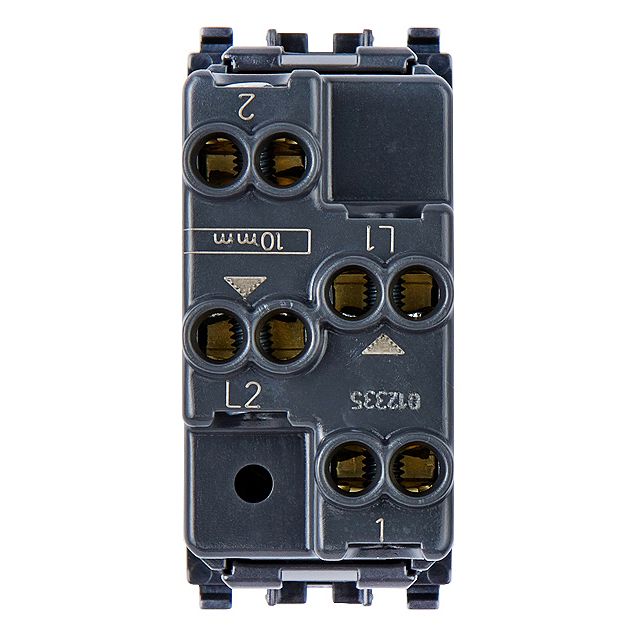Vimar Eikon Independent Double Push Button Switch, 1P NO + 1P NO, 10A 250V, IP40, Flush-Mount, Halogen-Free Thermoplastic, 22.3 x 49 x 39 mm — Quality Boat Parts