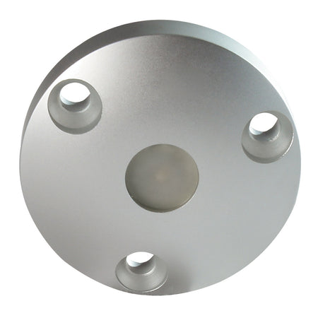 Lumitec Anywhere LED Utility Light, Surface Mount, 10-30VDC, IP67, 4W, Brushed Aluminum Housing, 1.73in Dia, 0.45in Depth — Quality Boat Parts