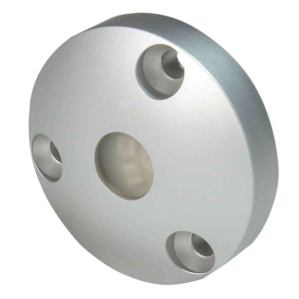 Lumitec Anywhere LED Utility Light, Surface Mount, 10-30VDC, IP67, 4W, Brushed Aluminum Housing, 1.73in Dia, 0.45in Depth — Quality Boat Parts