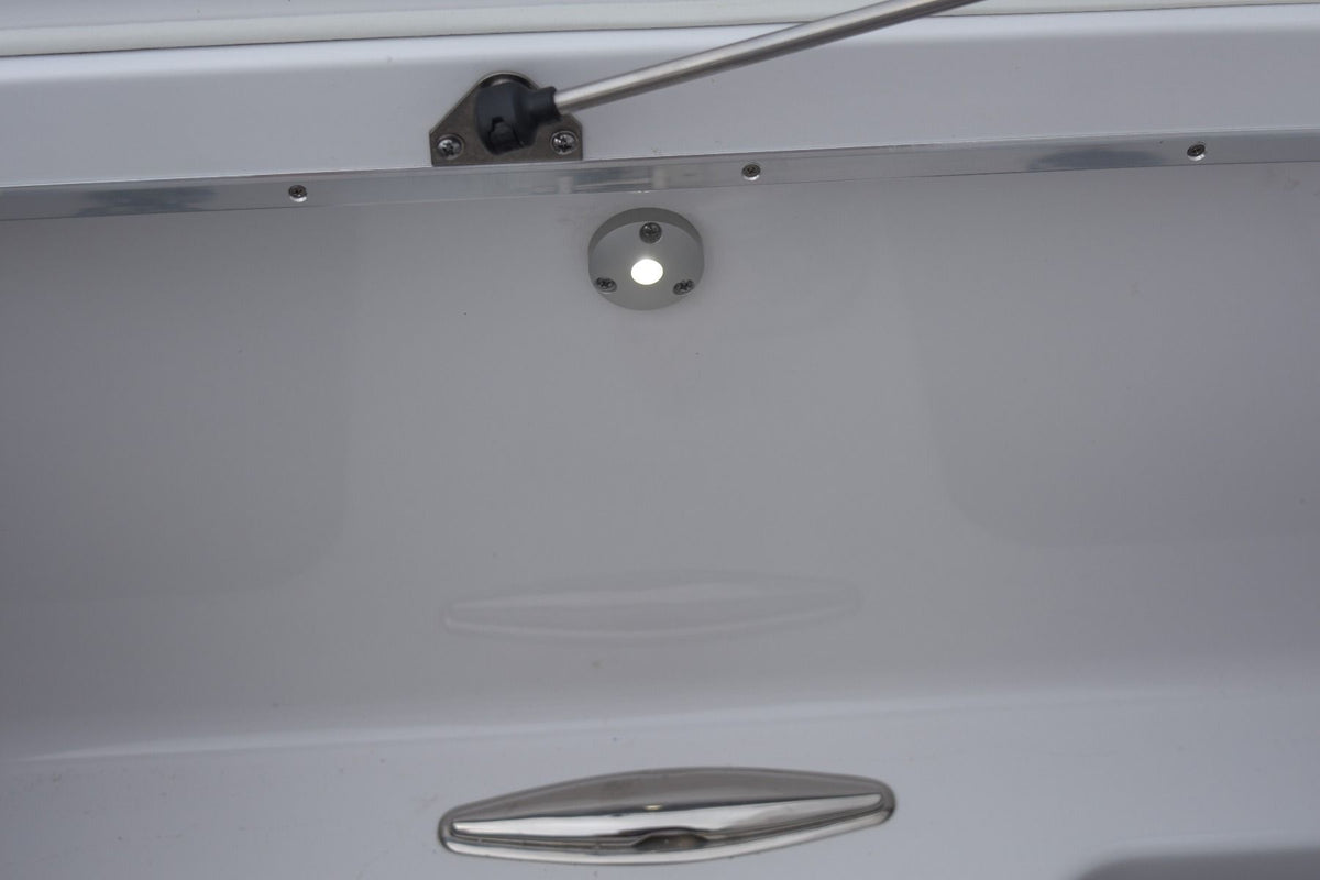 Lumitec Anywhere LED Utility Light, Surface Mount, 10-30VDC, IP67, 4W, Brushed Aluminum Housing, 1.73in Dia, 0.45in Depth — Quality Boat Parts