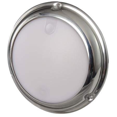 Lumitec TouchDome LED Dome Light, Touch Control, Two-Color, Dimmable, 10-30V, IP67, Stainless Steel — Quality Boat Parts