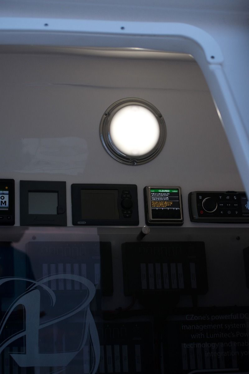 Lumitec TouchDome LED Dome Light, Touch Control, Two-Color, Dimmable, 10-30V, IP67, Stainless Steel — Quality Boat Parts