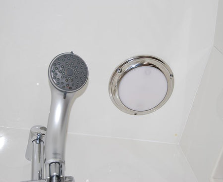 Lumitec TouchDome LED Dome Light, Touch Control, Two-Color, Dimmable, 10-30V, IP67, Stainless Steel — Quality Boat Parts