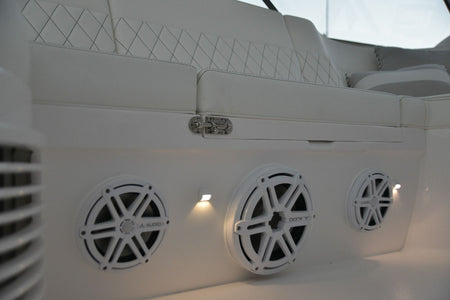 Lumitec Andros LED Courtesy Light, 10-16V, IP67, SS316, 1 x 1 in — Quality Boat Parts
