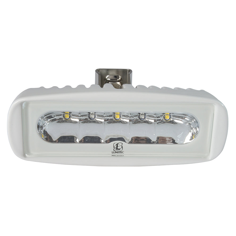 Lumitec Caprera2 Bracket Mount LED Flood Light, 2-Color, 10-30V, IP67 — Quality Boat Parts