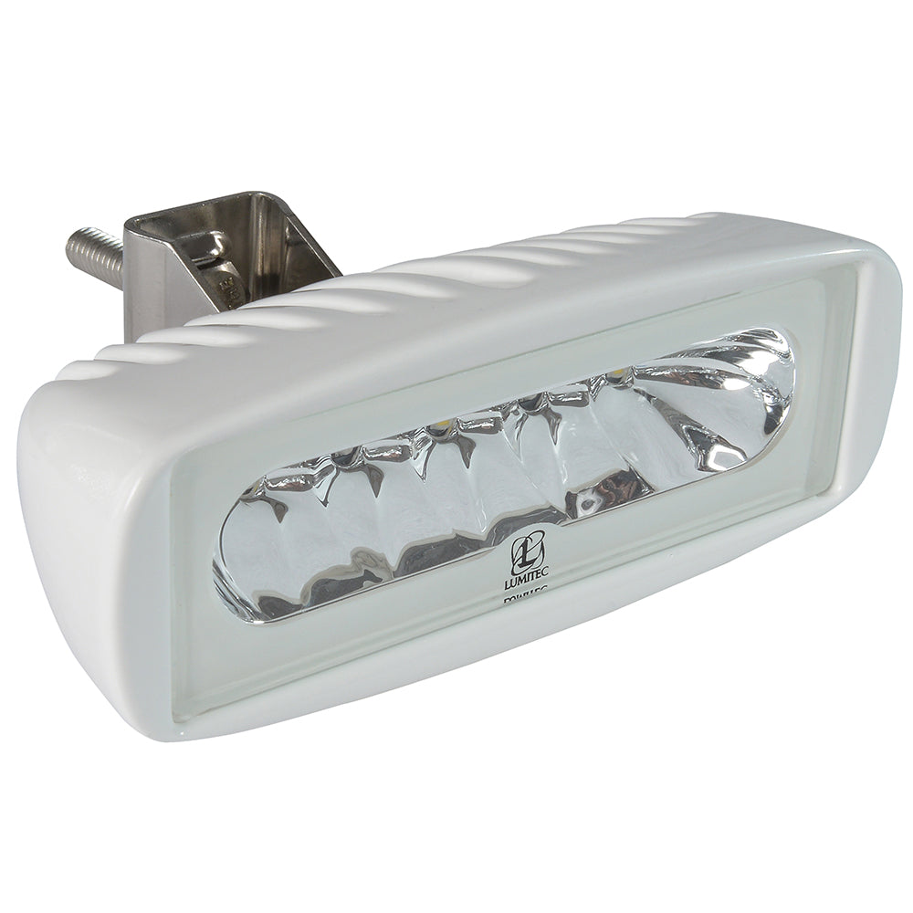 Lumitec Caprera2 Bracket Mount LED Flood Light, 2-Color, 10-30V, IP67 — Quality Boat Parts