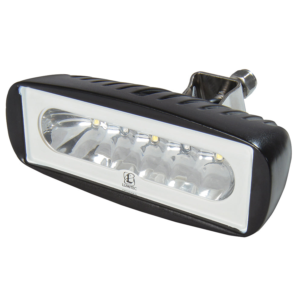 Lumitec Caprera2 Bracket Mount LED Flood Light, 2-Color, 10-30V, IP67 — Quality Boat Parts