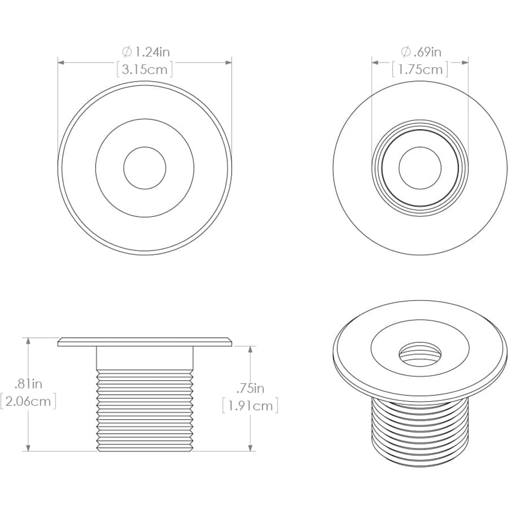 Lumitec Echo LED Courtesy Light, 10-16V, IP67, Recessed Mount — Quality Boat Parts