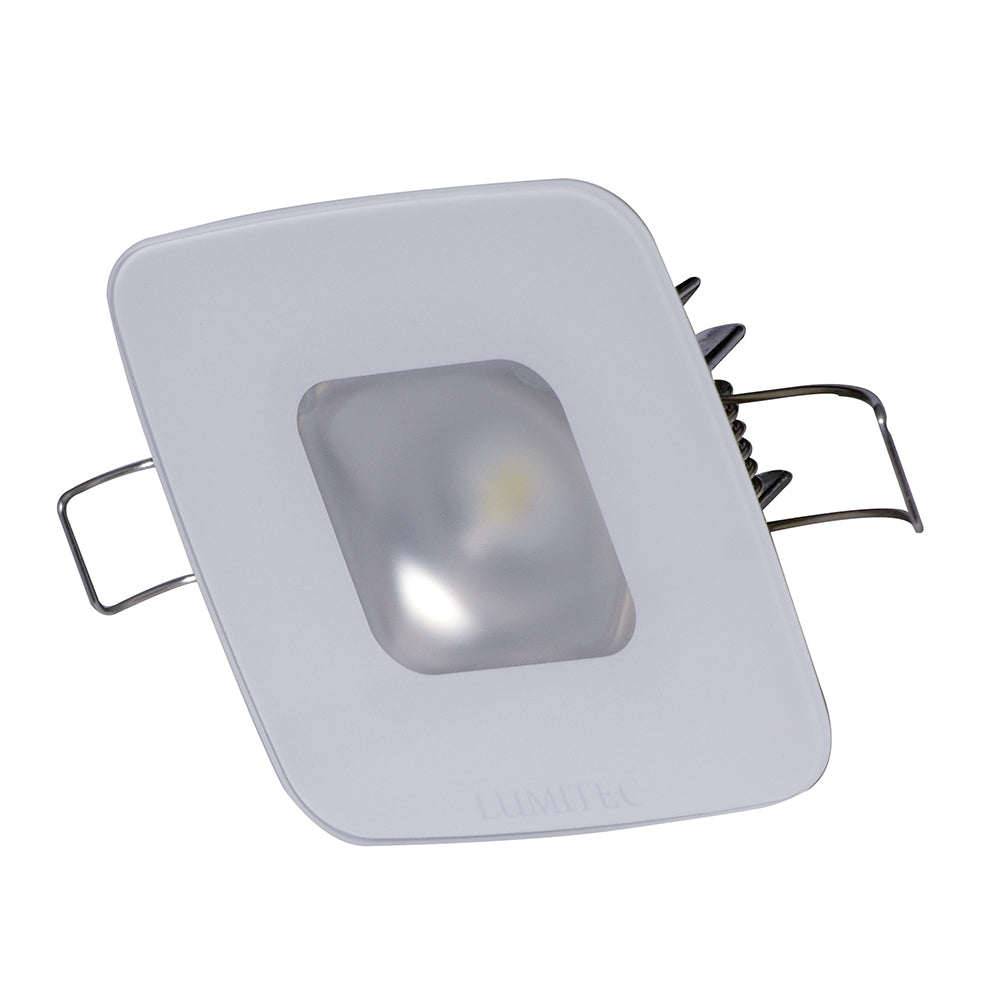 Lumitec Square Mirage LED Down Light, 10-30V, IP67, 2 in Cutout, Flush Mount — Quality Boat Parts