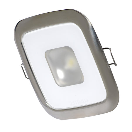Lumitec Square Mirage LED Down Light, 10-30V, IP67, 2 in Cutout, Flush Mount — Quality Boat Parts