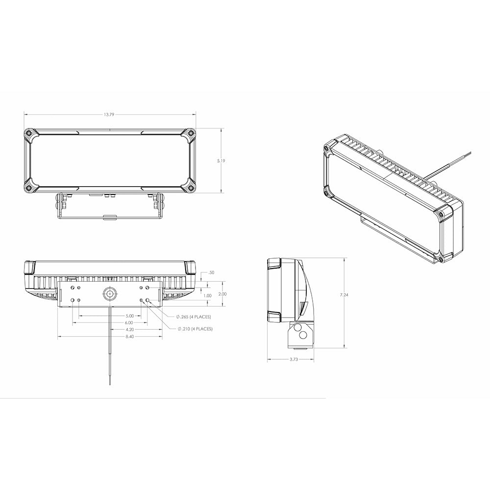 Lumitec Maxillume TR150 LED Deck Light, 20,000 lm, 10-36VDC, IP67 — Quality Boat Parts