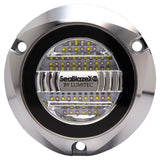 Lumitec SeaBlazeX2 LED Underwater Light, 10-30V, IP68, 6000+ Lumens, 60W, Surface Mount, 3.8in Diameter, No External Drivers — Quality Boat Parts