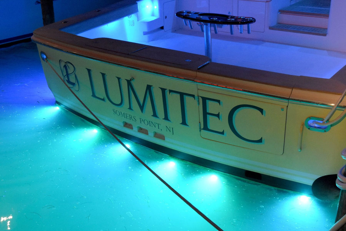 Lumitec SeaBlazeX2 LED Underwater Light, 10-30V, IP68, 6000+ Lumens, 60W, Surface Mount, 3.8in Diameter, No External Drivers — Quality Boat Parts