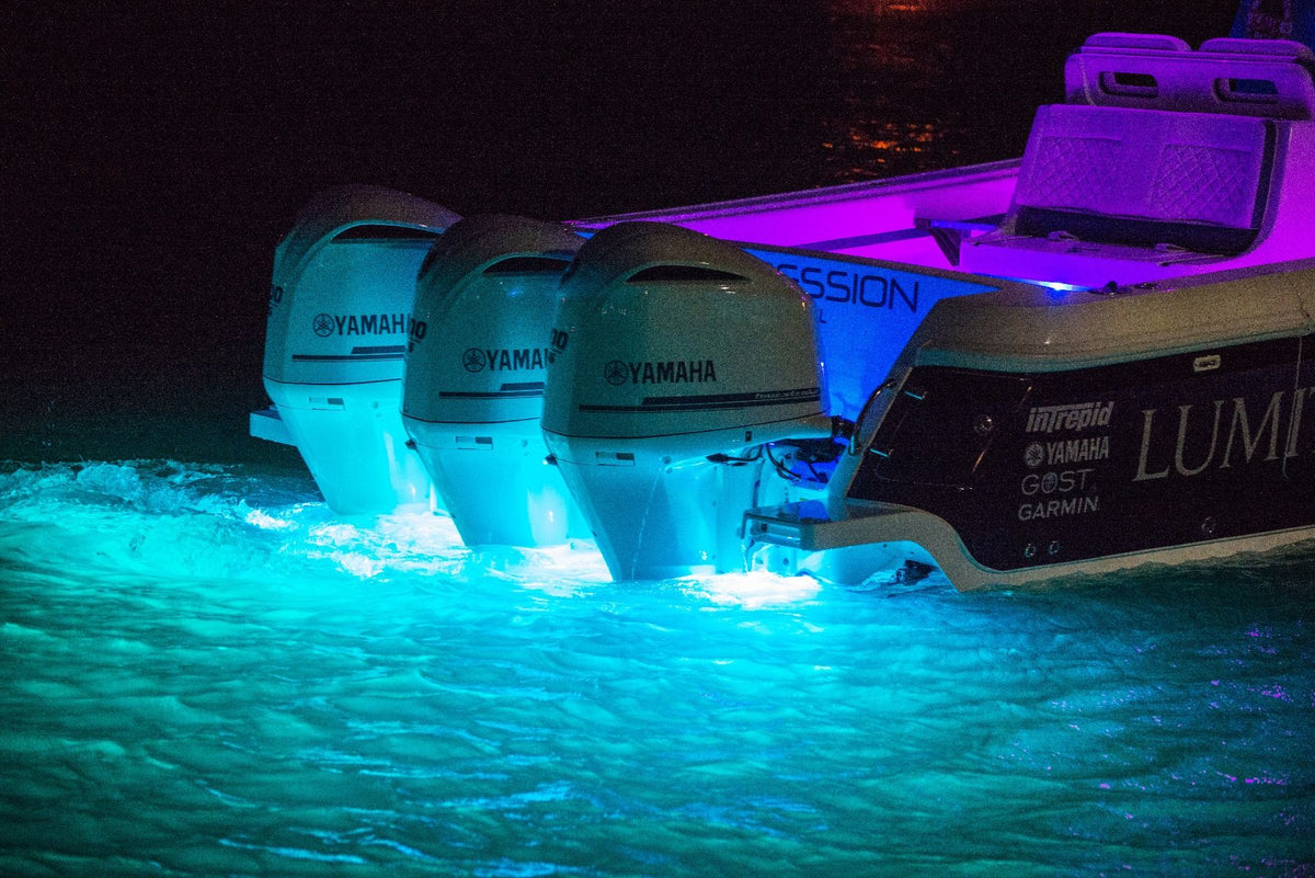 Lumitec SeaBlazeX2 LED Underwater Light, 10-30V, IP68, 6000+ Lumens, 60W, Surface Mount, 3.8in Diameter, No External Drivers — Quality Boat Parts