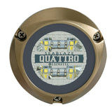 Lumitec SeaBlaze Quattro LED Underwater Light, 10-30V DC, IP68, 2000+ Lumens, Bronze Housing, Surface Mount — Quality Boat Parts