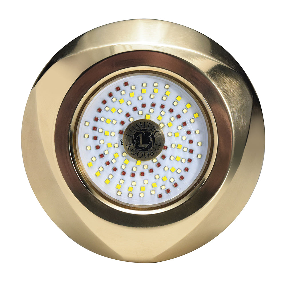 Lumitec SeaBlaze Typhoon Through-Hull Underwater LED Light, Bronze Housing, 10-30V DC, IP68, 10,000+ Lumens — Quality Boat Parts