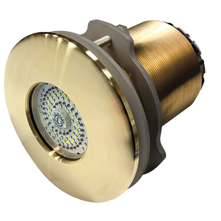 Lumitec SeaBlaze Typhoon Through-Hull Underwater LED Light, Bronze Housing, 10-30V DC, IP68, 10,000+ Lumens — Quality Boat Parts