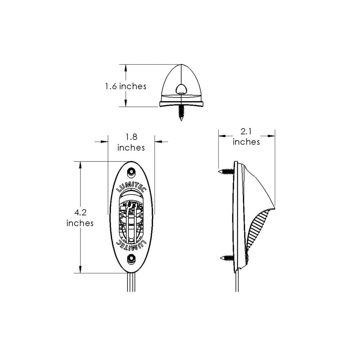 Lumitec Nautilus LED Piling Light, 12-24V, IP67, PLI/TTP Enabled — Quality Boat Parts