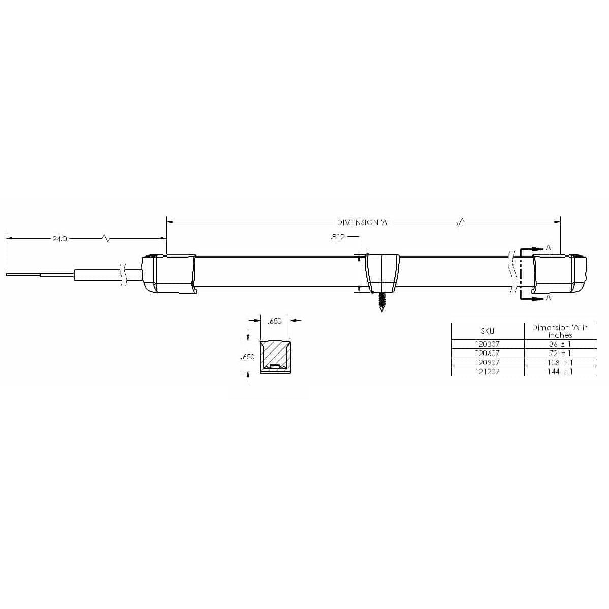 Lumitec Moray Flex Strip Light, RGBW, 2-Wire, 10-16V, IP67 — Quality Boat Parts