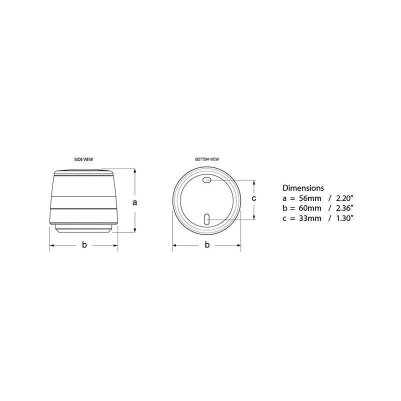 Hella Marine NaviLED 360 Compact All-Round White Nav Light, 2NM, 9-33V DC, IP67, Surface Mount, <1W — Quality Boat Parts