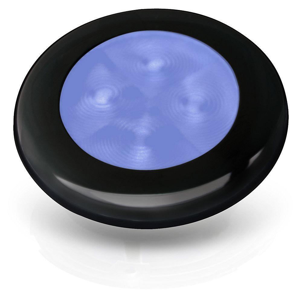 Hella Marine Slim Line Round LED Courtesy Lamp, IP67, 3in OD, 2in Cutout, 0.5in Mounting Depth — Quality Boat Parts