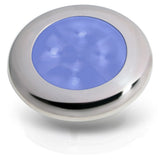 Hella Marine Slim Line Round LED Courtesy Lamp, IP67, 3in OD, 2in Cutout, 0.5in Mounting Depth — Quality Boat Parts