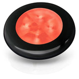 Hella Marine Slim Line Round LED Courtesy Lamp, IP67, 3in OD, 2in Cutout, 0.5in Mounting Depth — Quality Boat Parts