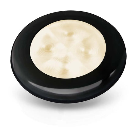 Hella Marine Slim Line Round LED Courtesy Lamp, IP67, 3in OD, 2in Cutout, 0.5in Mounting Depth — Quality Boat Parts