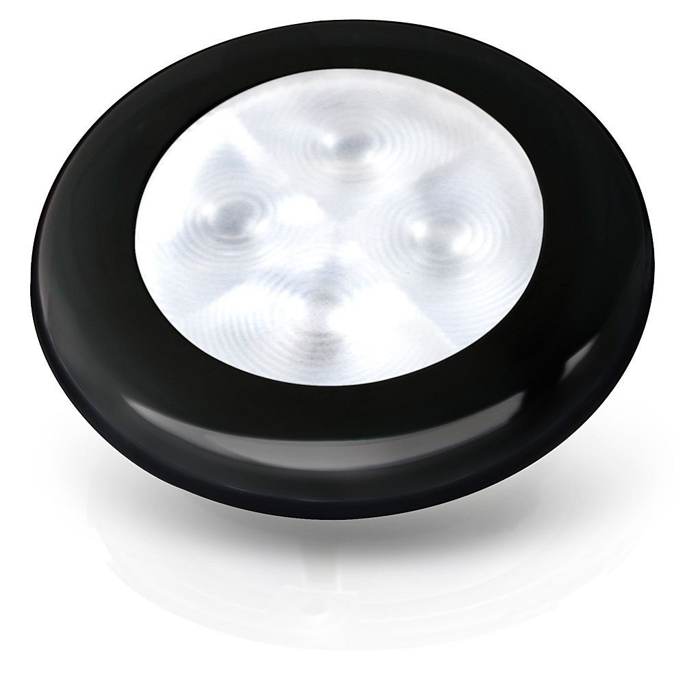 Hella Marine Slim Line Round LED Courtesy Lamp, IP67, 3in OD, 2in Cutout, 0.5in Mounting Depth — Quality Boat Parts