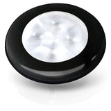 Hella Marine Slim Line Round LED Courtesy Lamp, IP67, 3in OD, 2in Cutout, 0.5in Mounting Depth — Quality Boat Parts
